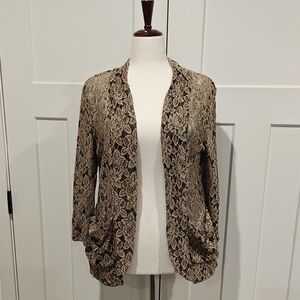 NWT Madison Lace Cardigan - Black and Cream